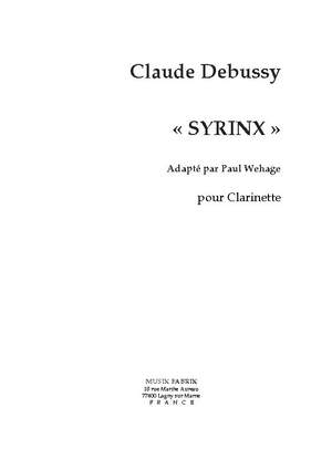 Debussywehage: Syrinx