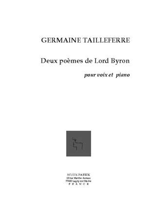 G. Tailleferre: Deux Poèmes de Lord Byron
