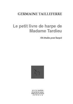G. Tailleferre: Petit Livre de Harpe de Mme Tardieu