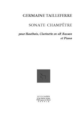 G. Tailleferre: Sonate Champêtre