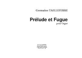 G. Tailleferre: Prélude et Fugue
