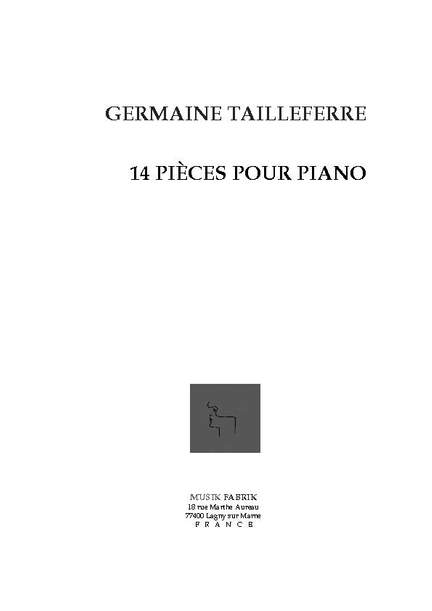 G. Tailleferre: 14 Pièces