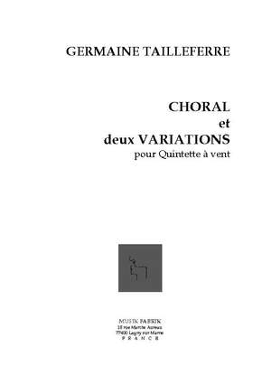 G. Tailleferre: Choral et 2 Variations