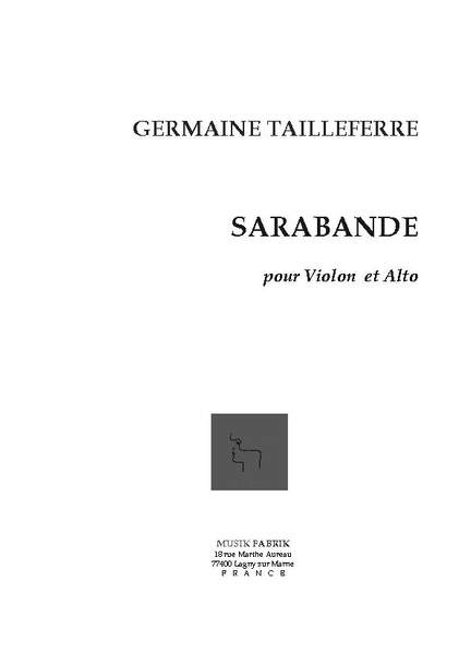 G. Tailleferre: Sarabande
