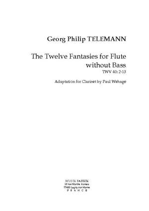 G. P. Telemann: 12 Fantaisies (Flûte)