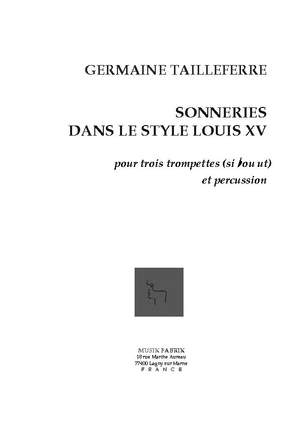 G. Tailleferre: Sonneries dans le Style Louis XV