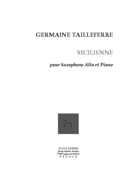 G. Tailleferre: Sicilienne