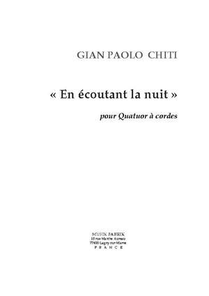 Gian-Paolo Chiti: "En Ecoutant La Nuit"