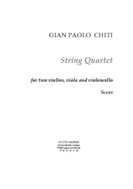 Gian-Paolo Chiti: String Quartet