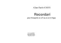 Gian-Paolo Chiti: Recordari