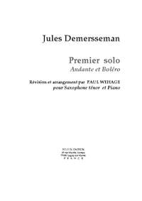 J. Demersseman/Wehage: Premier Solo : Andante et Bolero