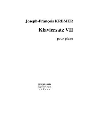 J.François Kremer: Klaviersatz VII