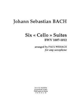 J.S. Bach: Six Suites BWV 1007-1012