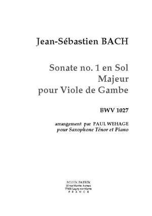 J.S. Bach: Sonata (Vla da Gamba) I G Maj BWV 1027