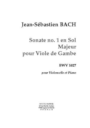 J.S. Bach: Sonata (Vla da Gamba) I G Maj BWV 1027