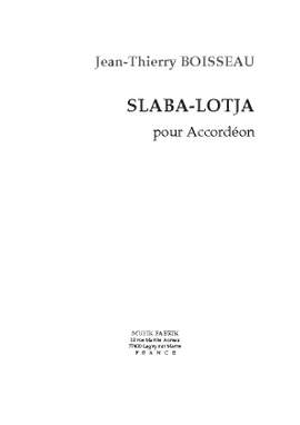 J.-Th. Boisseau: Slaba-Lotja