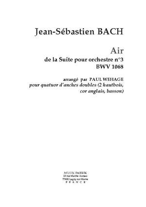 J.S. Bach: Air in D from the 3rd orch suite, BWV 1068