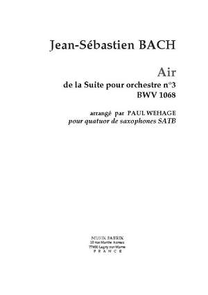 J.S. Bach: Air in D from the 3rd orch suite, BWV 1068