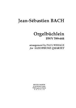 J.S. Bach: Orgelbuchlein BWV 599-644 45 chorale-prel.