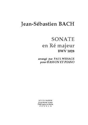 J.S. Bach: Sonata (Vla da Gamba) II D Maj BWV 1028