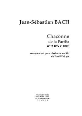 J.S. Bach: Chaconne from Partita II (vln) BWV 1003