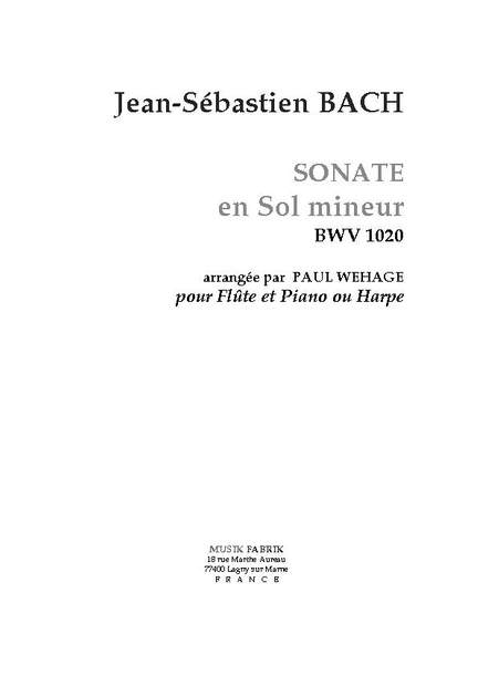 J.S. Bach: Sonata G min BWV 1020