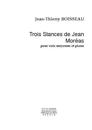 J.-Th. Boisseau: Trois Stances de Jean Moréas