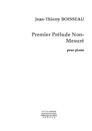 J.-Th. Boisseau: Premier Prélude non mésuré