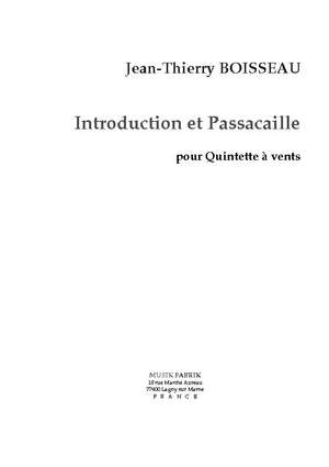 J.-Th. Boisseau: Introduction et Passacaille