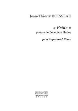 J.-Th. Boisseau: Petite, poème de B.Holley