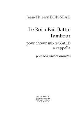 J.-Th. Boisseau: "Le Roi a fait battre tambour"