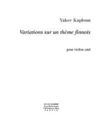 Jakov Kaploun: Variations sur un thème finnois