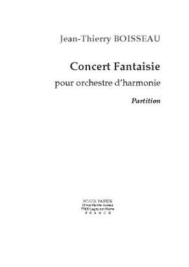 J.-Th. Boisseau: Concert Fantasy pour Orchestre d'harmonie