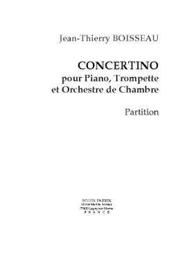 J.-Th. Boisseau: Concerto pour piano, trumpet and orchestra