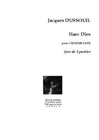 Jacques Dussouil: Haec Dies