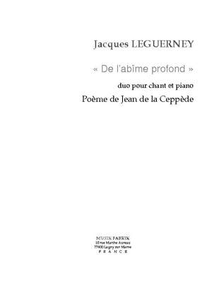 Jacques Leguerney: De L'abîme profond" (Fr txt by J. de la Ceppède)