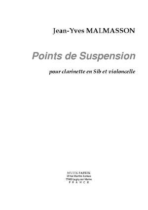 Jean-Yves Malmasson: Points de Suspension