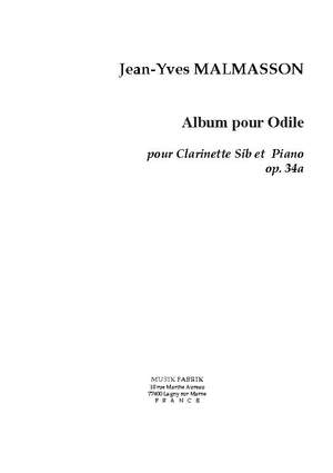 Jean-Yves Malmasson: Album pour Odile 3 pièces faciles