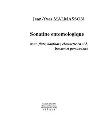 Jean-Yves Malmasson: Sonatine Entomologique