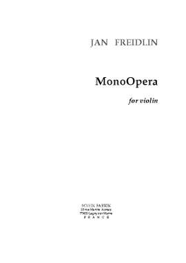 Jan Freidlin: MonoOpera