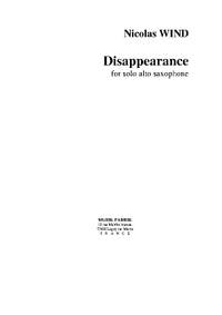 Nicolas Wind: Disappearance