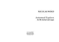 Nicolas Wind: Autumnal Equinox