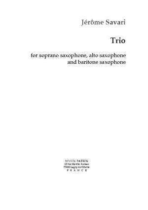 Jérôme Savari: Trio