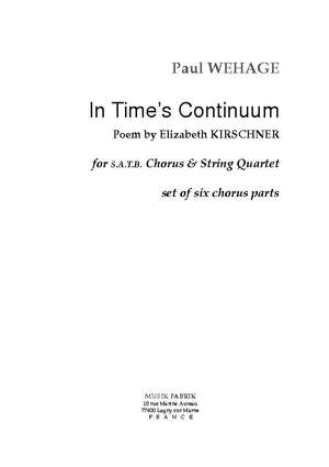 Paul Wehage: In Time's Continuum (text by E. Kirschner)