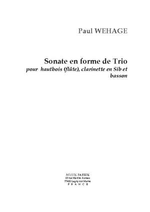 Paul Wehage: Sonate en Forme de Trio