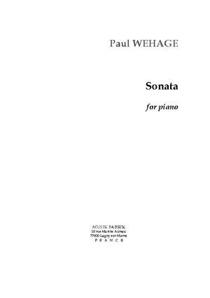 Paul Wehage: Sonata