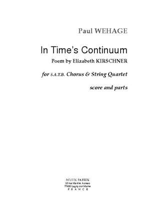 Paul Wehage: In Time's Continuum (text by E. Kirschner)