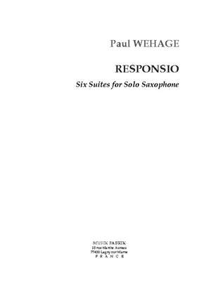 Paul Wehage: "Responsio" - six suites