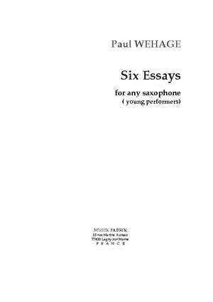 Paul Wehage: Six Essays