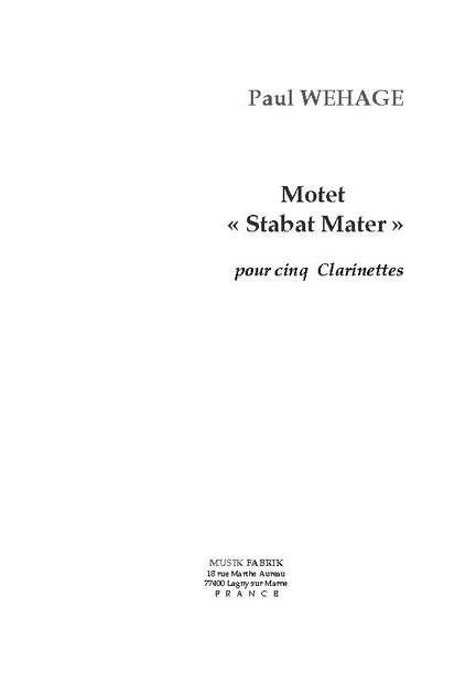 Paul Wehage: Motet